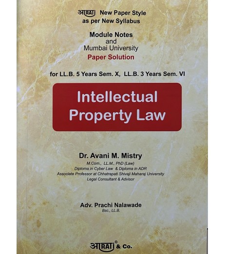 Aarti Intellectual property Law Paper Solution Sem 6 for BLS and LLB | Mumbai University